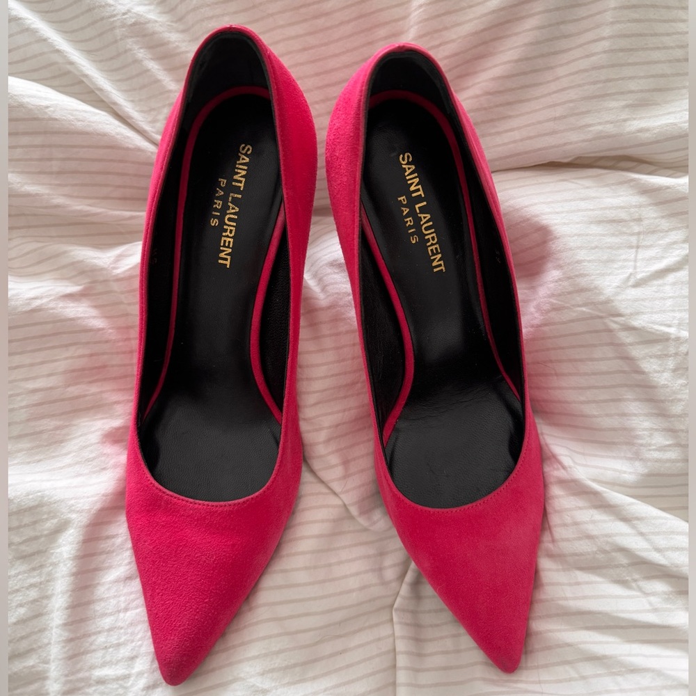 Yves saint Laurent pink pumps
